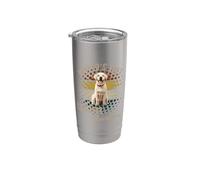 El mejor labrador del mundo abuela lindo amarillo labrador nieto Vaso térmico de acero inoxidable de doble pared