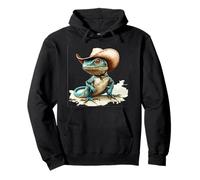 El mejor look de lagarto vaquero para amantes de los reptiles Sudadera con Capucha