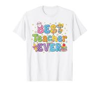 El Mejor Maestro de la Escuela Diseño caprichoso de educador Camiseta
