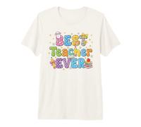 El Mejor Maestro de la Escuela Diseño caprichoso de educador Camiseta Premium