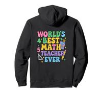 El Mejor Maestro de matemáticas del Mundo enseñando el Día Mundial del Maestro Sudadera con Capucha