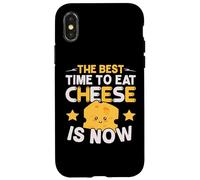 El Mejor Momento para Comer Queso es Ahora Amante del Queso Foodie Carcasa para iPhone X/XS