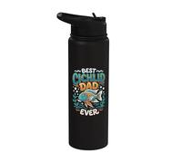 El mejor padre de cíclidos de la historia, guardián de cíclidos, acuarista Stainless Steel Insulated Water Bottle