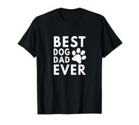 el Mejor Padre de Perros de Todos los Tiempos Camiseta gráfica económica, Hombre, Negro, S
