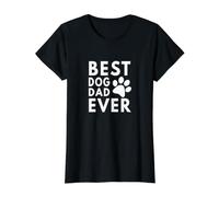 el Mejor Padre de Perros de Todos los Tiempos Camiseta gráfica económica, Mujer, Negro, L