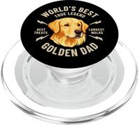 El Mejor Padre Golden Retriever del Mundo PopSockets PopGrip para MagSafe