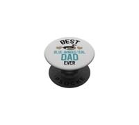El Mejor Padre Verde Azulado de alas Azules de la Historia: Duck with Hearts PopSockets PopGrip Adhesivo