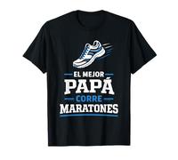 El Mejor Papá Corre Maratones Regalo Día del Padre Running Camiseta