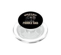 El Mejor papá de caniche del Mundo, Lindo Papi de caniche Negro PopSockets PopGrip para MagSafe