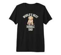 El Mejor papá de Doodle del Mundo, Divertido papá de Goldendoodle Camiseta Premium