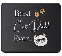 El Mejor Papá De Gatos De La Historia Alfombrilla De Ratón Base De Goma Alfombrillas De Mouse Pequeña Alfombrilla para Ratón para Oficina Ordenador Pc 25X30Cm
