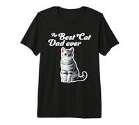 El Mejor papá de Gatos de Todos los Tiempos: American Shorthair Cat Camiseta Premium