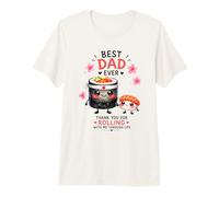 El Mejor papá de Sushi rodando por la Vida Camiseta Premium