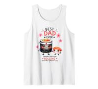 El Mejor papá de Sushi rodando por la Vida Camiseta sin Mangas