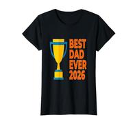 El Mejor papá del día del Padre 2026 El Mejor papá de Todos los Tiempos 2026 Camiseta gráfica económica, Mujer, Negro, XL