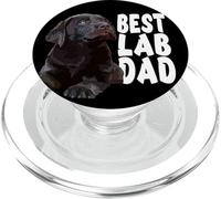 El Mejor papá del Laboratorio, el Padre del Laboratorio, el Padre del Laboratorio, Brown Labrador PopSockets PopGrip para MagSafe