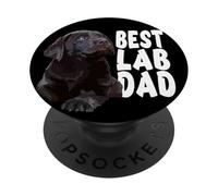 El Mejor papá del Laboratorio, el Padre del Laboratorio, el Padre del Laboratorio, Brown Labrador PopSockets PopGrip Adhesivo