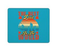 El Mejor Papá del Mundo Alfombrilla De Escritorio Antideslizante Mouse Pad Agradable Alfombrilla De Ratón para Gaming Pc Ordenador 25X30Cm