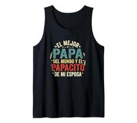 El Mejor Papa del Mundo Camiseta En Español Padre Latino Camiseta sin Mangas