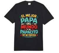 El Mejor Papa del Mundo Camiseta En Español Padre Latino Comfort Colors Adult Heavyweight T-Shirt