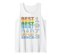 El Mejor papá del Mundo - no es Broma - Papá Desde 1973 Camiseta sin Mangas