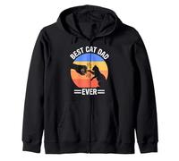 El Mejor papá Gato de Todos los Tiempos: Divertido Día del Padre Sudadera con Capucha