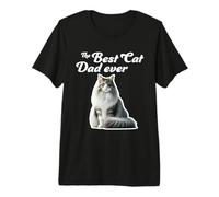 El Mejor papá Gato de Todos los Tiempos - Norwegian Forest Cat Camiseta Premium