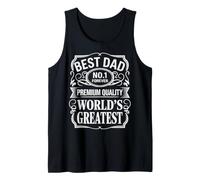 El Mejor Papá No.1 para Siempre Diseño Divertido Camiseta sin Mangas