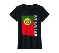 El mejor papá portugués de la historia bandera de Portugal Día del Padre Camiseta