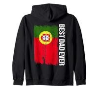 El mejor papá portugués de la historia bandera de Portugal Día del Padre Sudadera con Capucha