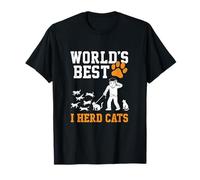 El Mejor Pastor de ovejas de Funny World I Herd Cats Camiseta