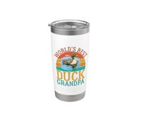 El mejor pato del mundo: Grandpa Duck Vaso térmico de acero inoxidable de doble pared