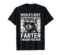 El mejor pedo del mundo, quiero decir, padre, mapache, padre e hijo divertidos Camiseta