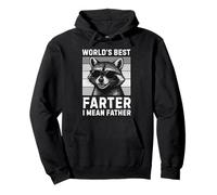 El mejor pedo del mundo, quiero decir, padre, mapache, padre e hijo divertidos Sudadera con Capucha