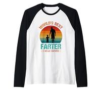 El Mejor Pedo del Mundo Vintage, me Refiero al Divertido Día del Padre Camiseta Manga Raglan