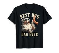 El Mejor Perro de la Historia, el Mejor Perro Pastor Australiano, Divertido y Vintage Camiseta