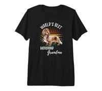El Mejor Perro Salchicha del Mundo Abuela Weiner Dog Doxie Granddog Camiseta Premium