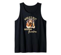 El Mejor Perro Salchicha del Mundo Abuela Weiner Dog Doxie Granddog Camiseta sin Mangas
