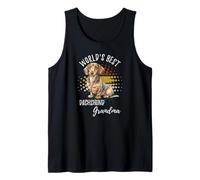 El Mejor Perro Salchicha del Mundo Abuela Weiner Dog Doxie Granddog Camiseta sin Mangas