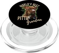 El Mejor Pittie Grandma Funny Pitbull Granddog del Mundo Vintage PopSockets PopGrip para MagSafe
