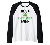 El Mejor Propietario de Cactus de la Historia, una Linda Familia de Cactus Camiseta Manga Raglan