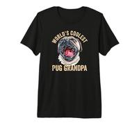 El Mejor Pug del Mundo, Abuelo, Lindo bostezo Pug Nieto Camiseta Premium