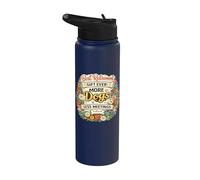 El mejor regalo de jubilación Ever More Dogs Less Meetings Dueño de perro Stainless Steel Insulated Water Bottle