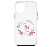 El mejor regalo de Lala con flores rosas divertidas para tía, abuela y mamá Carcasa para iPhone 12/12 Pro