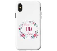 El mejor regalo de Lala con flores rosas divertidas para tía, abuela y mamá Carcasa para iPhone X/XS