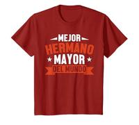 El Mejor Regalo Para El Hermano Mayor Camiseta Niños Hermano Mayor Hermano Menor Black T-Shirt Manga Larga Pequeño