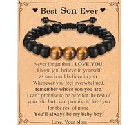 El mejor regalo para hombres, adolescentes y niños, pulsera de cuentas para amigos, hermano, tío, novio, abuelo, hijo, nieto, sobrino, nuevo papá, padrastro, marido, en cumpleaños, Navidad, San
