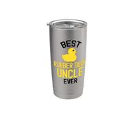 El mejor tío de pato de goma Vaso térmico de acero inoxidable de doble pared
