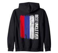 El mejor tío de todos los tiempos: la bandera de Rusia del tío ruso Sudadera con Capucha