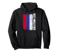 El mejor tío de todos los tiempos: la bandera de Rusia del tío ruso Sudadera con Capucha